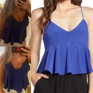 Royal Blue Leith Peplum Top from Nordstrom
